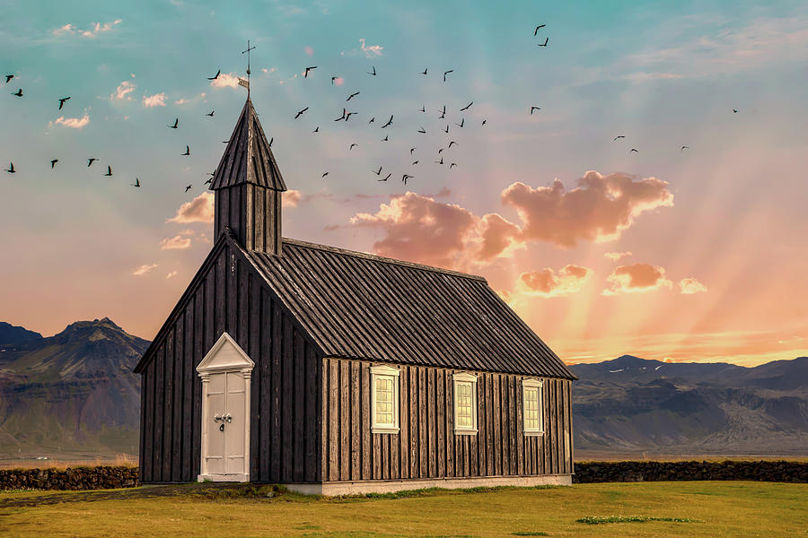 Iceland Chapel Photograph by David Letts