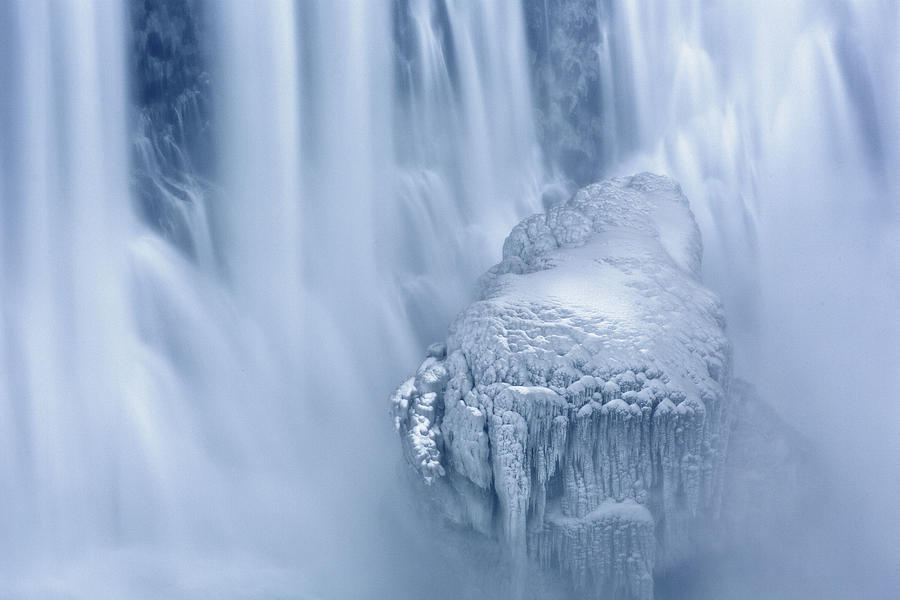 Iceland, Dettifoss In Winter Digital Art by Fortunato Gatto