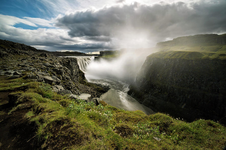 Iceland, Dettifoss Waterfall Digital Art by Massimiliano De Santis