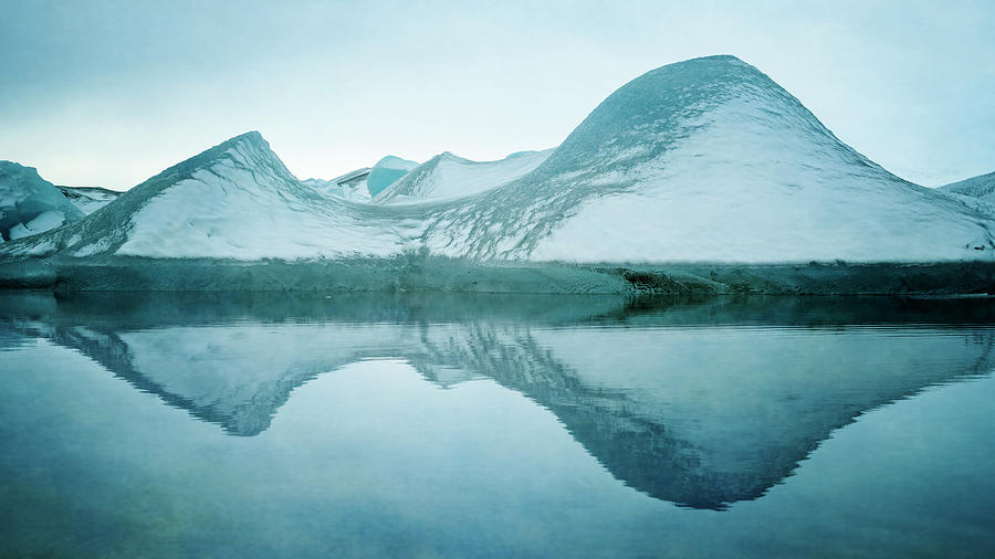 Iceland Glacier Lagoon Reflections Photograph by Joan Carroll