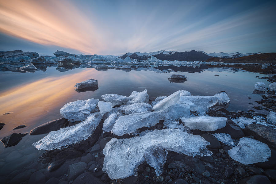 Iceland - Jkulsarlon Glacier Lagoon Photograph by Jean Claude Castor