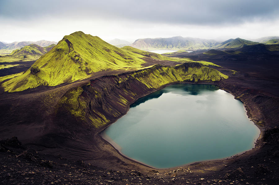 Iceland Mountain Lake Photograph by Rasmus Hartikainen