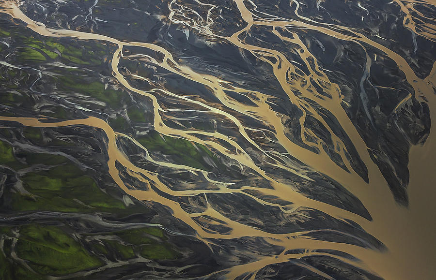 Iceland Riverbed Photograph by John-mei Zhong