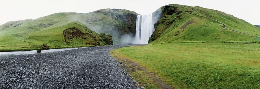 Iceland, Skogafoss, Waterfall, Digital Photograph by Ed Freeman