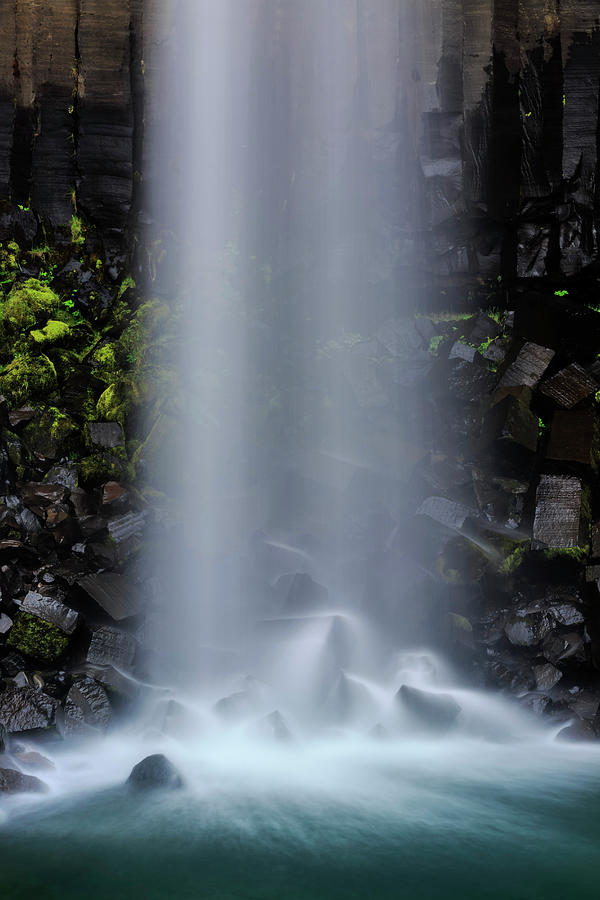 Iceland, Svartifoss Waterfall Digital Art by Maurizio Rellini