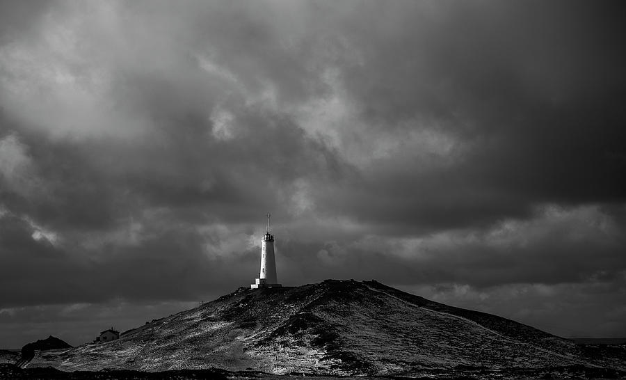 Icelandic Black and White Lighthouse by Kevin Banker Icelandic Black and White Lighthouse by Kevin Banker