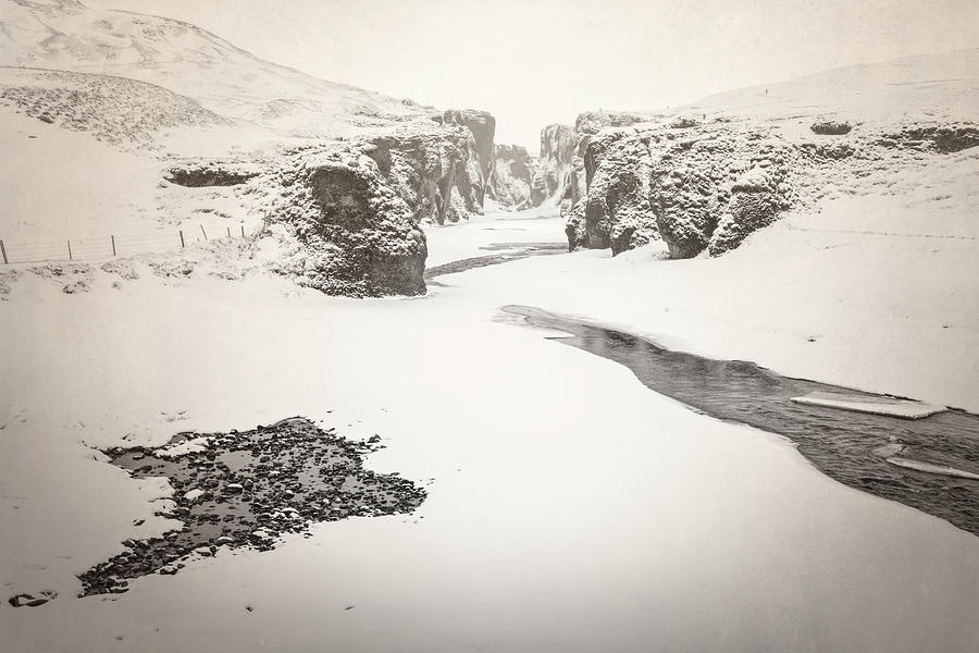 Icelandic Canyon Photograph by Joan Carroll