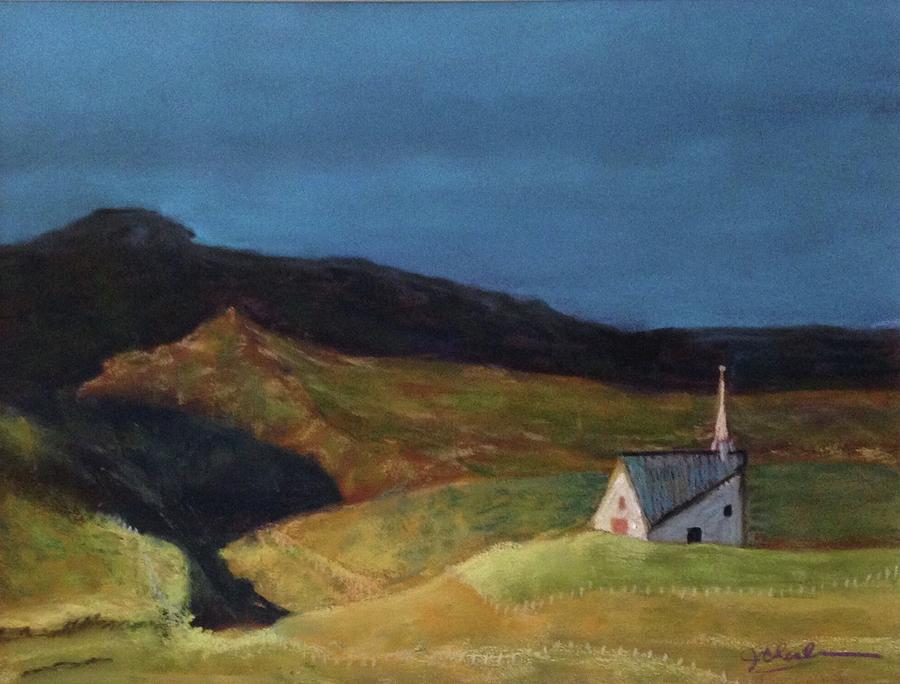 Icelandic Church Painting by Jan Chesler