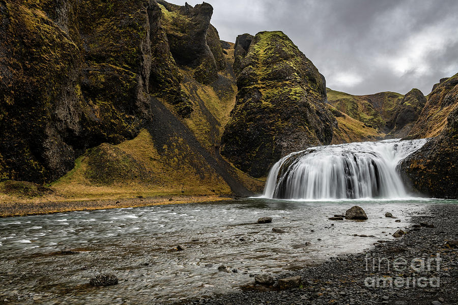 Icelandic Stormy Falls Photograph
