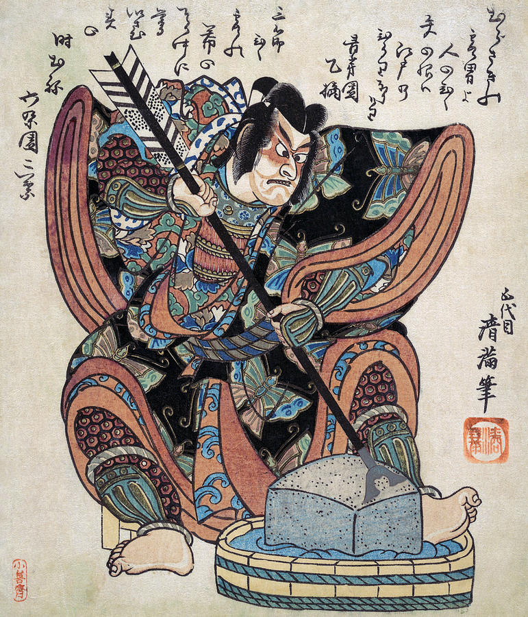 Actor Painting - Ichikawa Danjuro II (1688-1758) by Torii Kiyomine