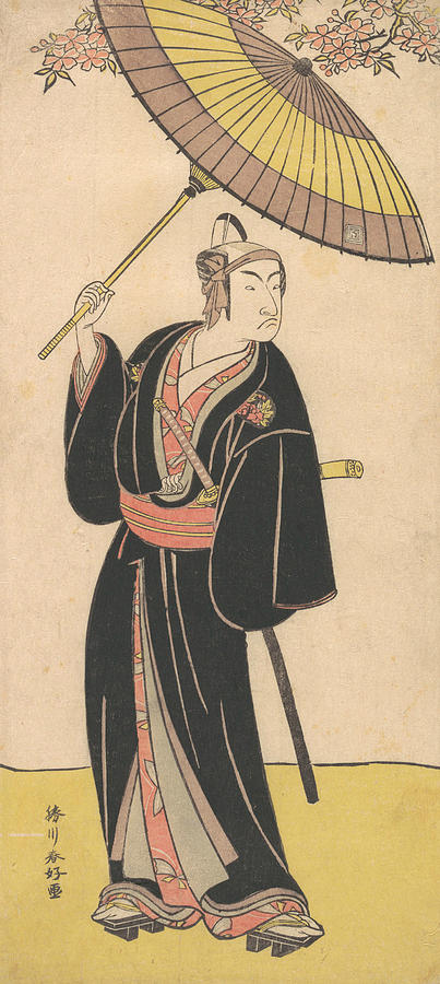 Ichikawa Monosuke III in the Role of the Otokodate Sukeroku Relief by Katsukawa Shunko