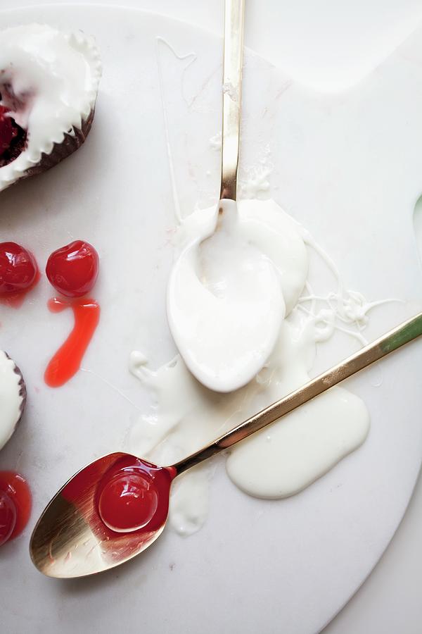 Icing Sugar And Glace Cherries Photograph by Ryla Campbell
