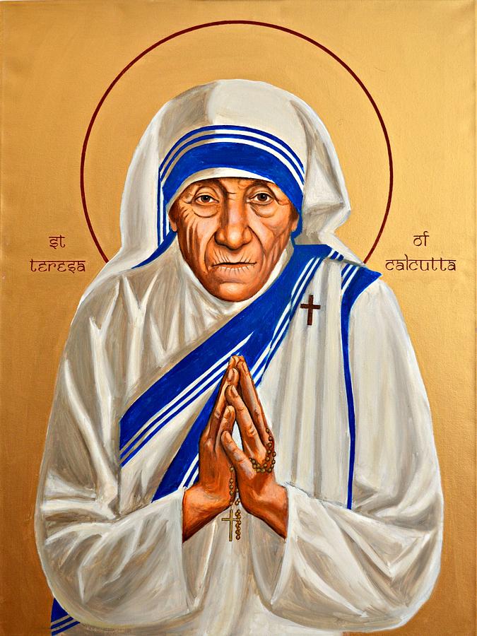 Icon of St Teresa of Calcutta Painting by Brian Nicholas Tsai | Fine