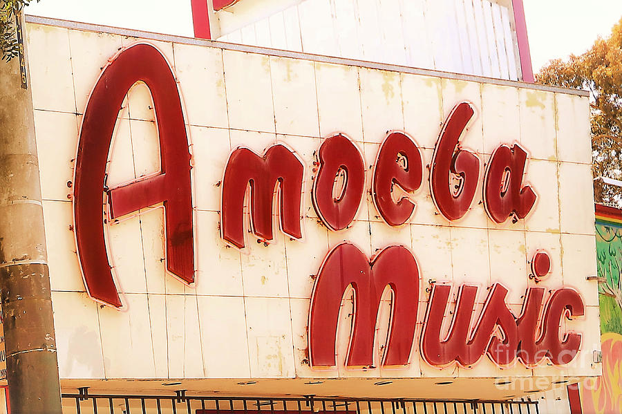 Iconic Amoeba Music Neon Sign Photograph