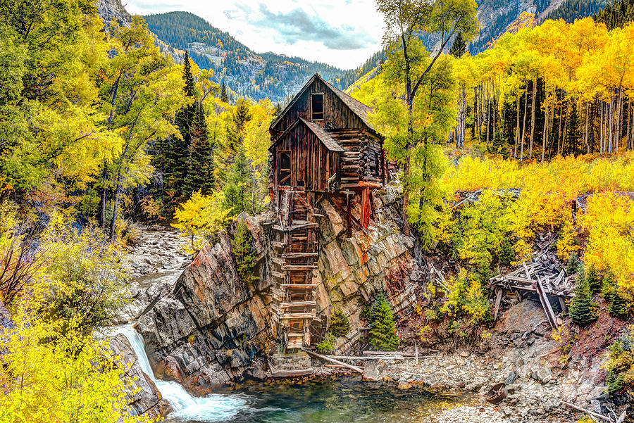 Iconic Crystal Mill in Autumn Photograph by Jean Hutchison