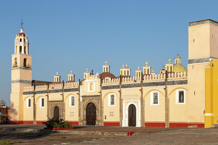 Visit Mexico Photograph - Iconic Mexican Chapel (capilla Real) Under A Blue Sky In Puebla by Cavan Images Visit Mexico Photograph - Iconic Mexican Chapel (capilla Real) Under A Blue Sky In Puebla by Cavan Images