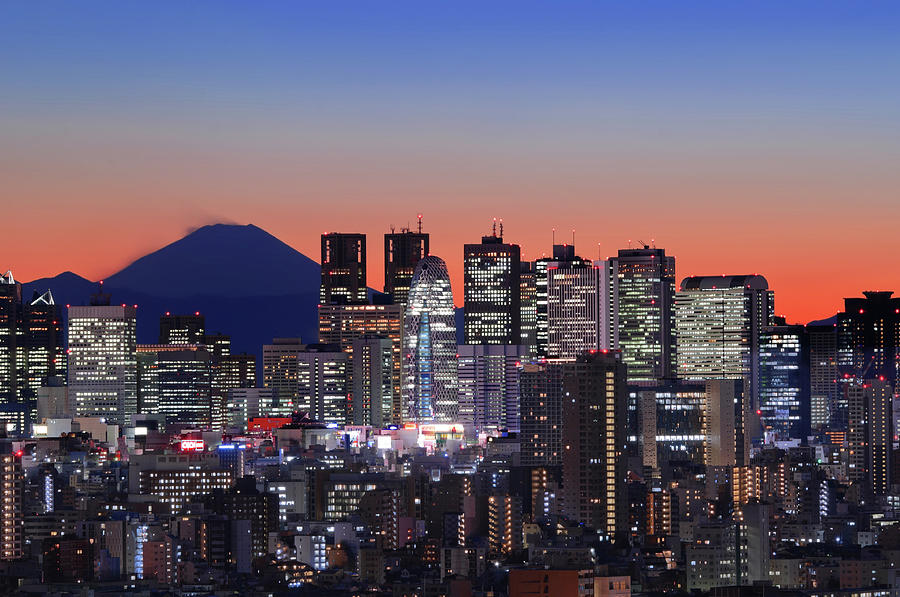 Iconic Mt Fuji With Shinjuku Skyscrapers Photograph by Image Provided By Duane Walker Iconic Mt Fuji With Shinjuku Skyscrapers Photograph by Image Provided By Duane Walker