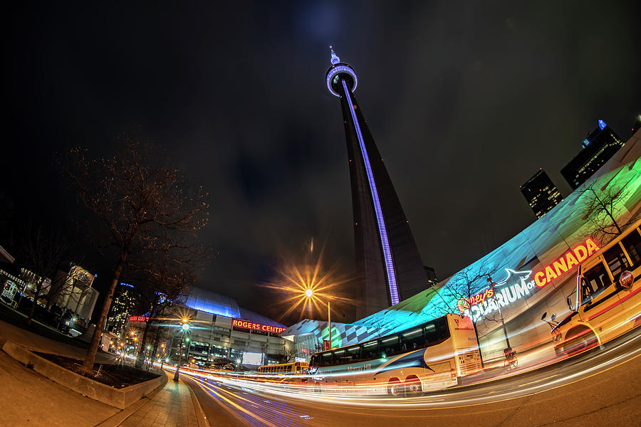 Iconic Toronto spots at night Photograph by Sven Brogren