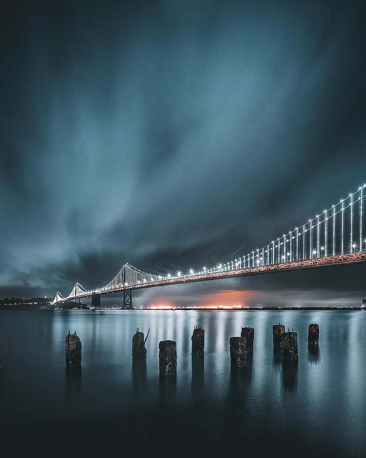 Icy Bay Bridge Photograph by David George