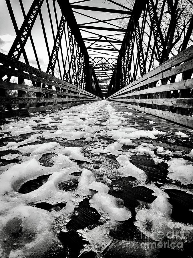 Icy Bike Bridge Photograph by JMerrickMedia Icy Bike Bridge Photograph by JMerrickMedia