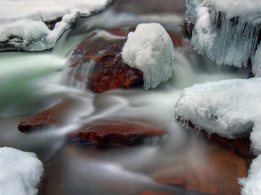 Icy River Photograph by Haakon Nygård