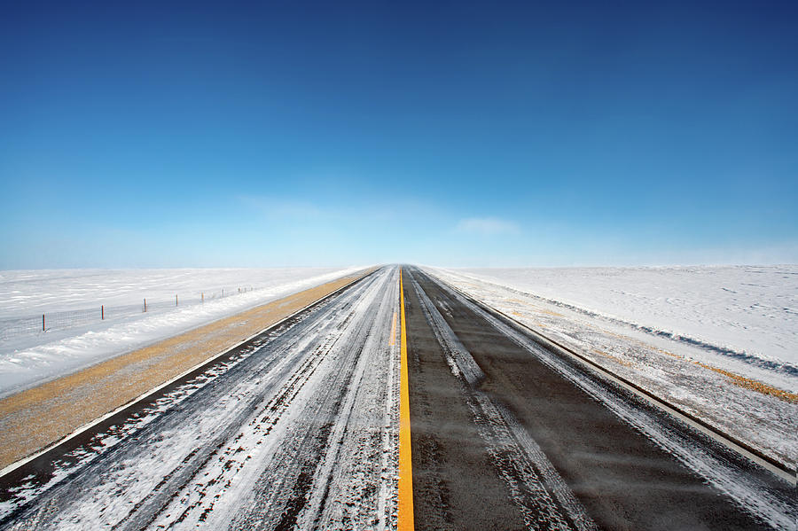 Icy Roads Photograph by Todd Klassy