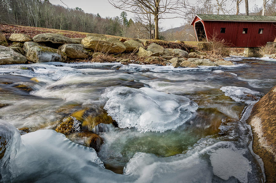 Icy Stream Photograph by Bill Wakeley