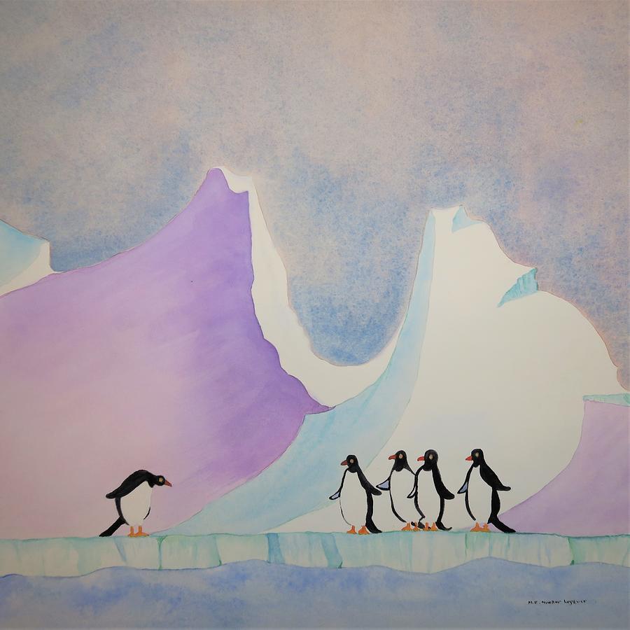 Icy you Painting by Mary Ellen Mueller Legault