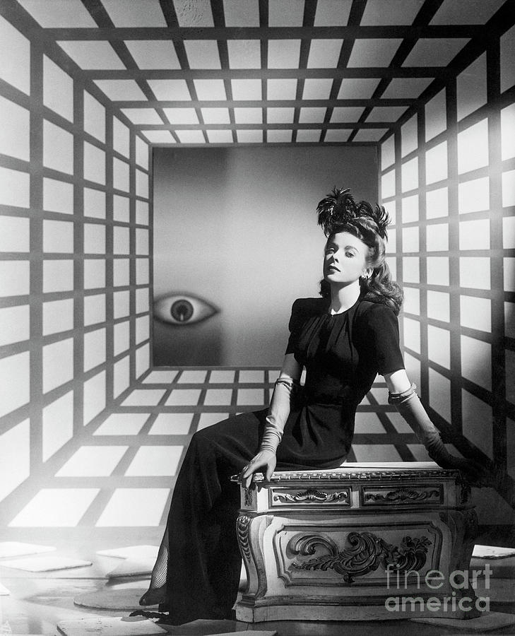 Ida Lupino In Surreal Tableau Photograph by Bettmann
