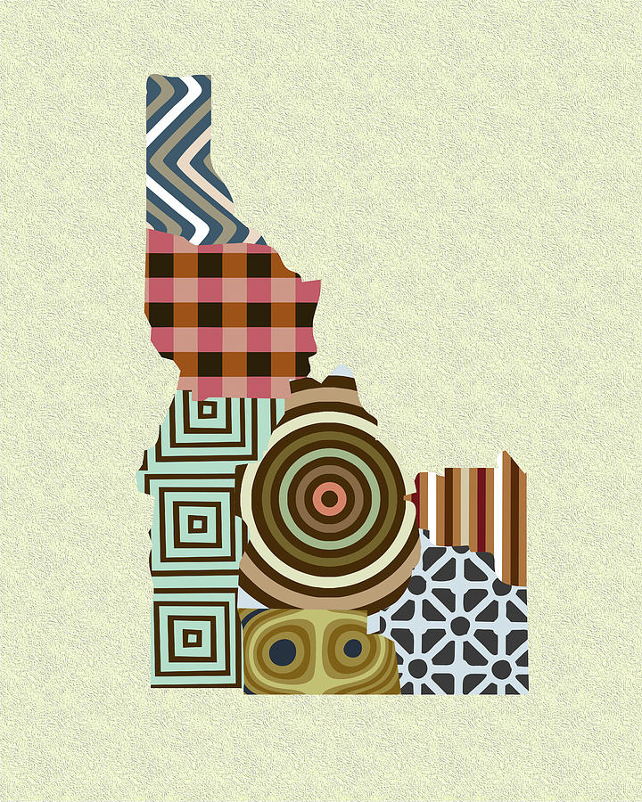 Idaho State Map Digital Art by Lanre Adefioye Idaho State Map Digital Art by Lanre Adefioye