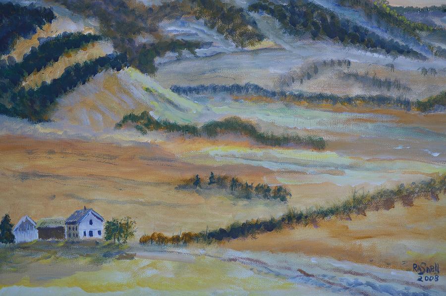 Landscape Painting - Idaho-utah Border by Roger Snell Landscape Painting - Idaho-utah Border by Roger Snell