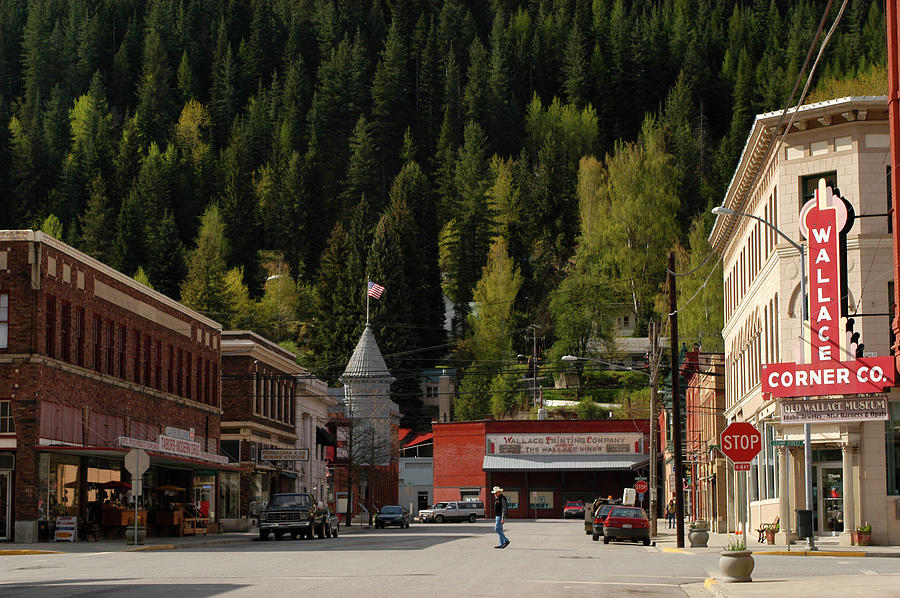 Idaho, Wallace, The Panhandle Town Of By Chad Case