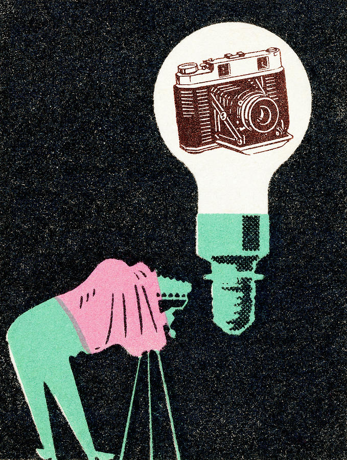 Vintage Drawing - Idea: hand-held camera! by CSA Images