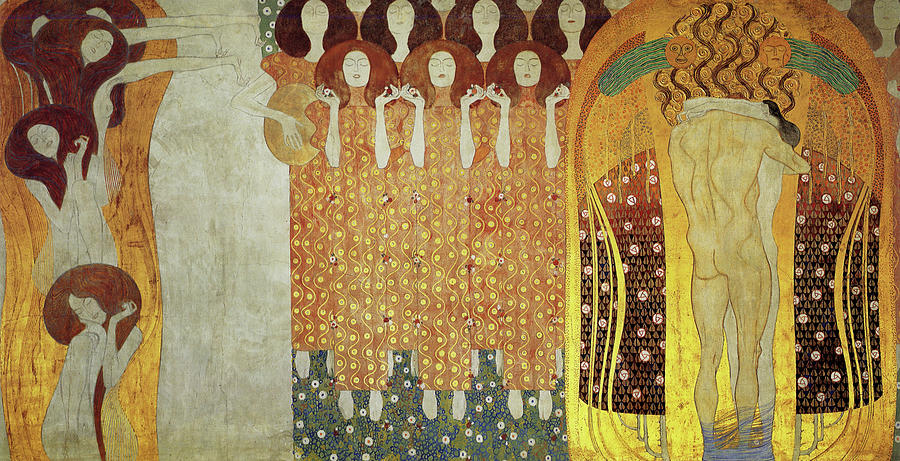 Ideal Realm of the Beethoven Frieze Painting by Gustav Klimt