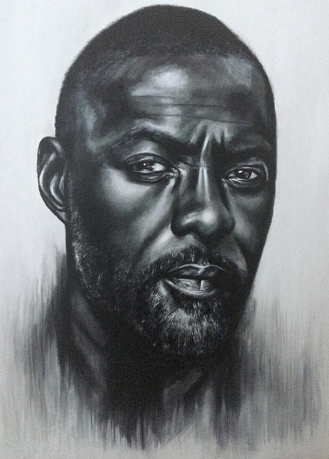 Idris Elba Painting by Victoria Handley