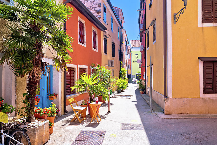 Idyllic colorful mediterranean street of Novigrad Istarski Photograph by Brch Photography