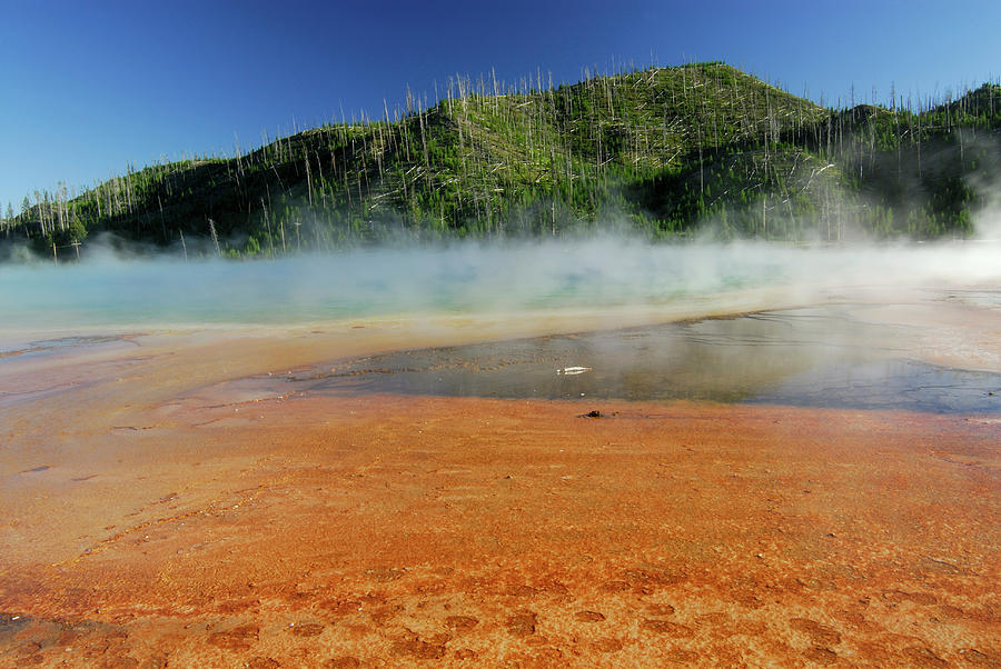 Idyllic Grand Prismatic Spring Photograph by Aimintang