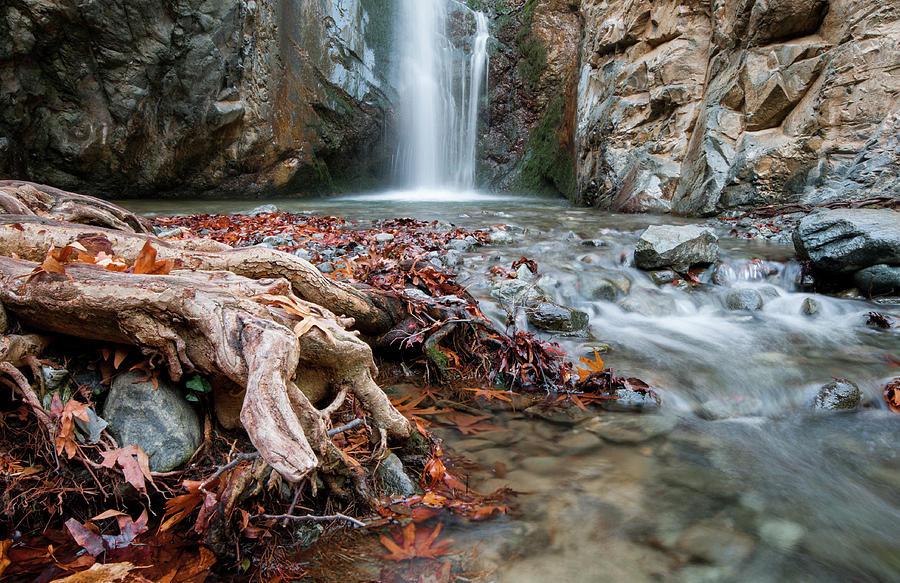 Idyllic Waterfall in Autumn Photograph by Michalakis Ppalis