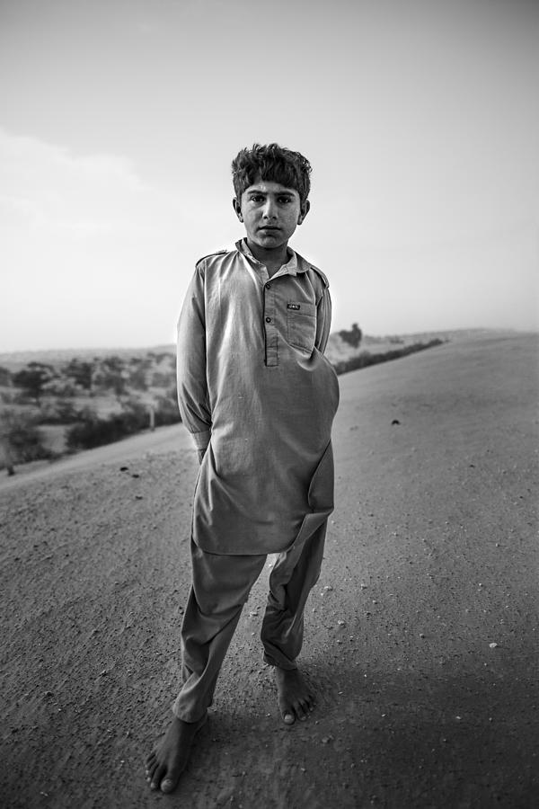 Iedar K. The Kid In The Thar Desert Photograph by Ishaan Bhattacharya