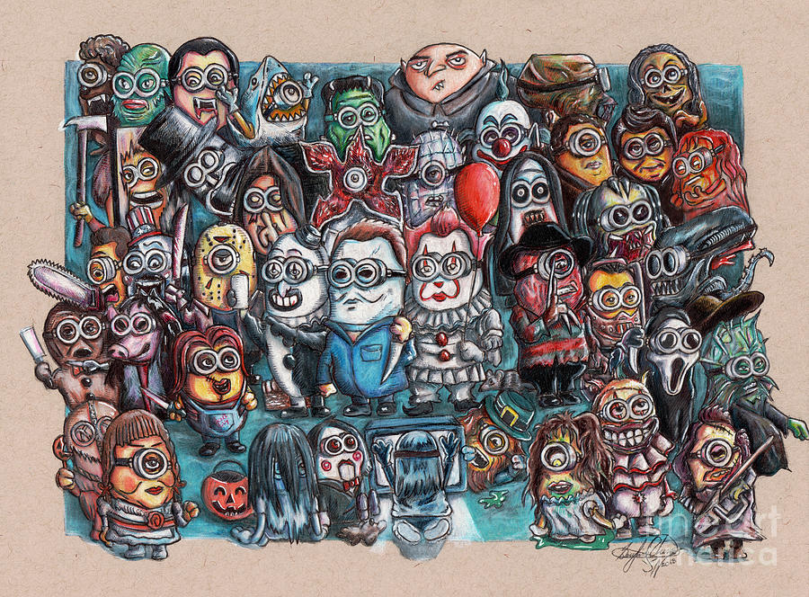 horror movie drawings