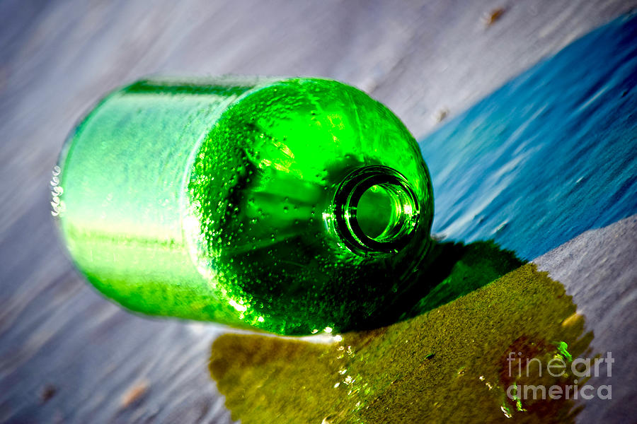 If One Green Bottle Should Photograph by Debra Banks