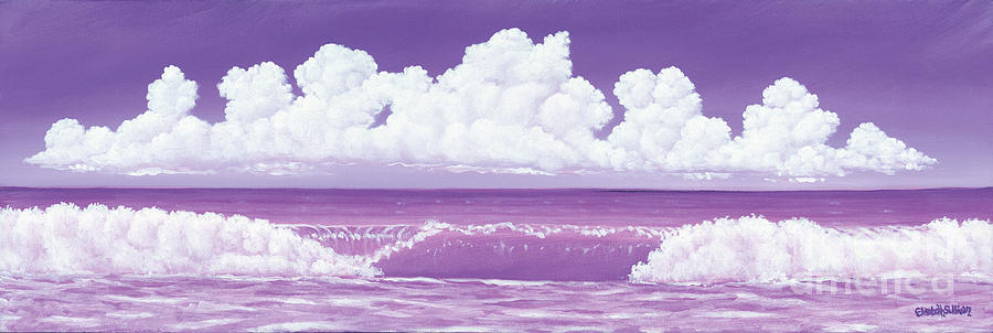 If The Sky Was Purple Painting by Elisabeth Sullivan
