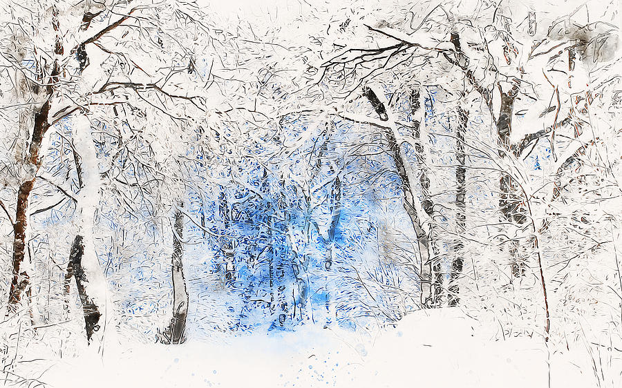 If Winter comes - 06 Painting by AM FineArtPrints