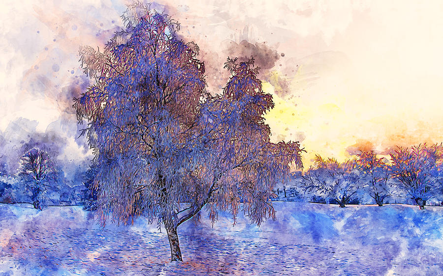 If Winter comes - 11 Painting by AM FineArtPrints