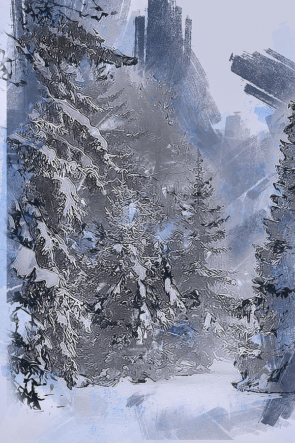 If Winter comes - 16 Painting by AM FineArtPrints