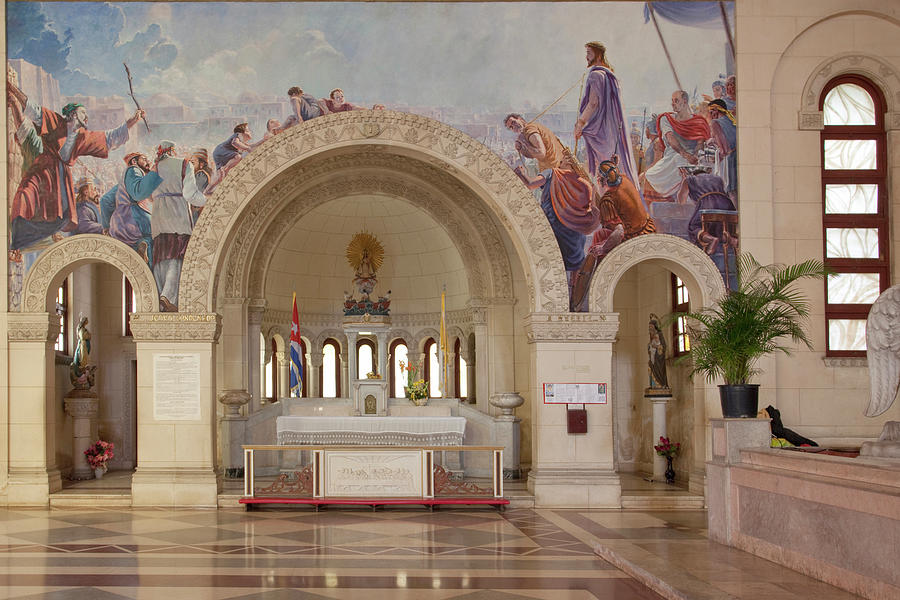 Havana Painting - Iglesia de Jesus de Miramar by Carol  Highsmith