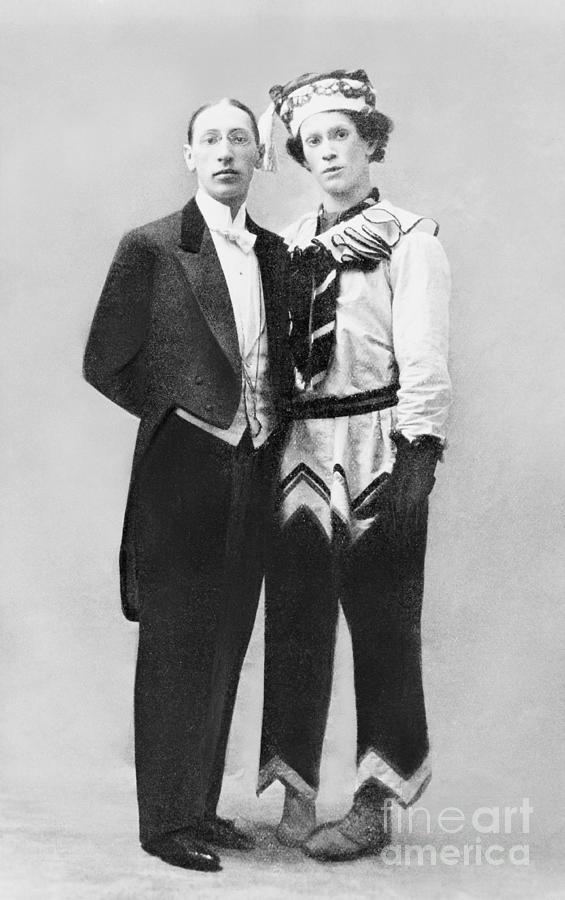 Igor Stravinsky And Vaslav Nijinsky Photograph by Bettmann