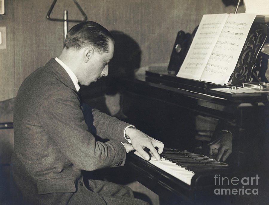 Igor Stravinsky At Piano Photograph by Bettmann