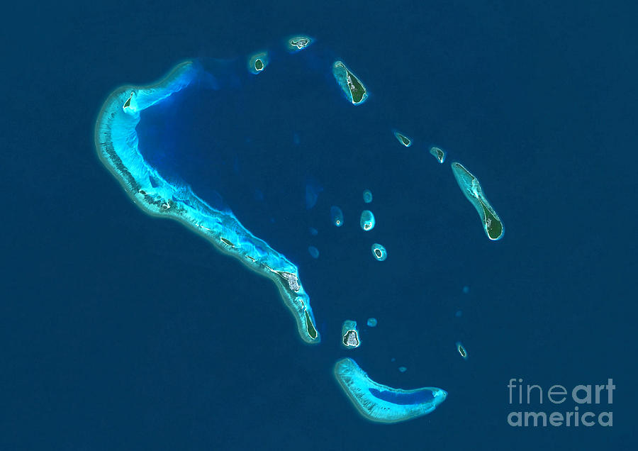 Ihavandhippolhu Atoll Photograph by Planetobserver/science Photo Library