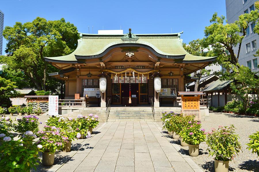 Ikasuri-jinja, haiden - Ikasuri Zama Shrine, Chuo, Osaka, Japan 2 Painting by Celestial Images